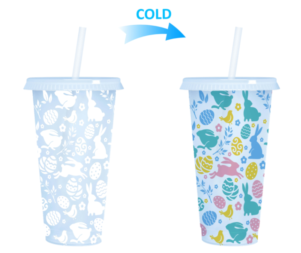 Personalised Colour Change Pastel Easter Cup