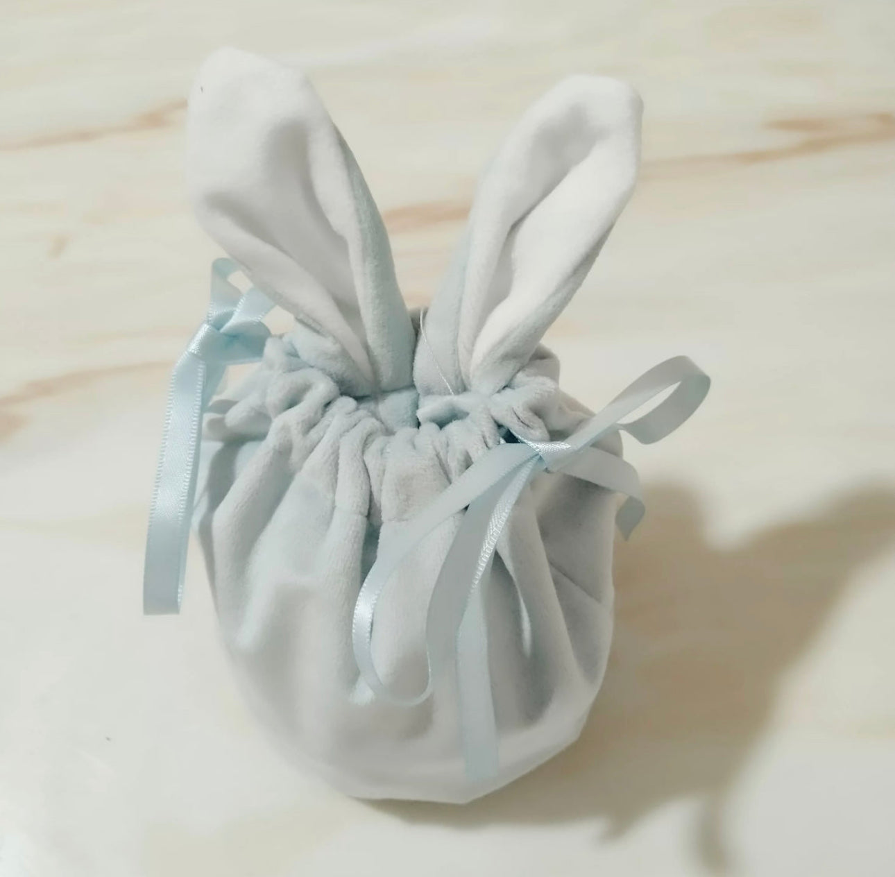 Mini Personalised Velveteen Easter Bunny Bag
