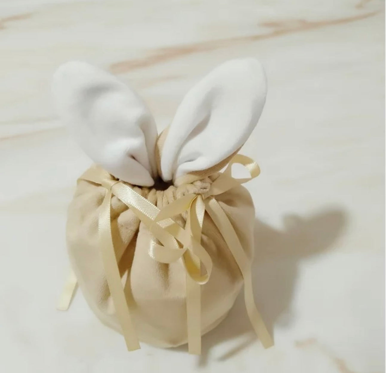 Mini Personalised Velveteen Easter Bunny Bag