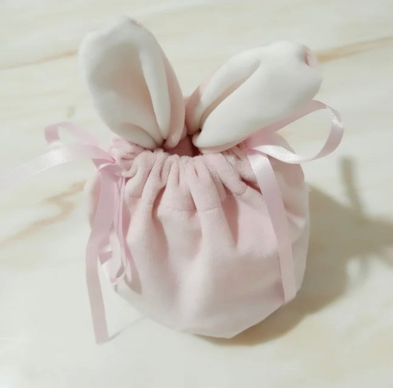 Mini Personalised Velveteen Easter Bunny Bag