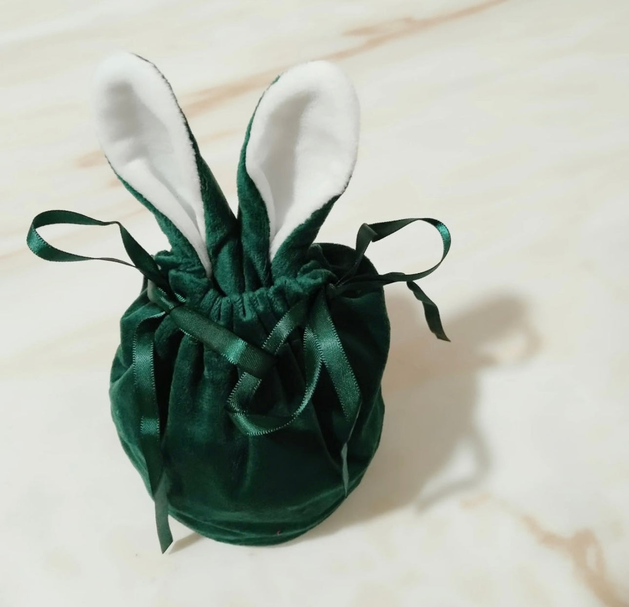 Mini Personalised Velveteen Easter Bunny Bag
