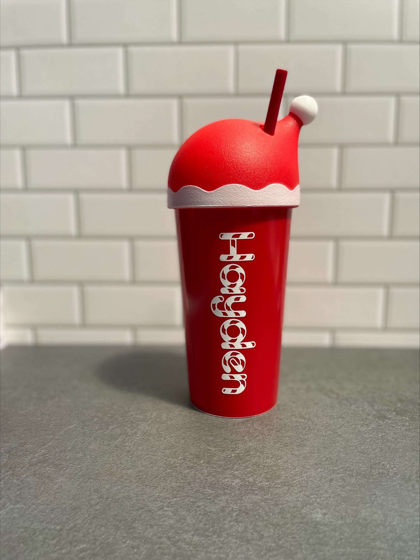 Santa Hat Christmas Tumbler