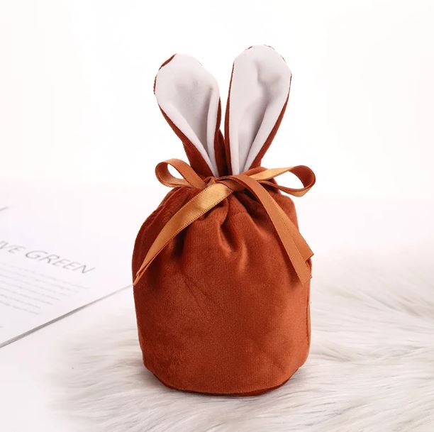 Mini Personalised Velveteen Easter Bunny Bag