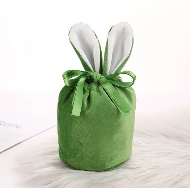 Mini Personalised Velveteen Easter Bunny Bag