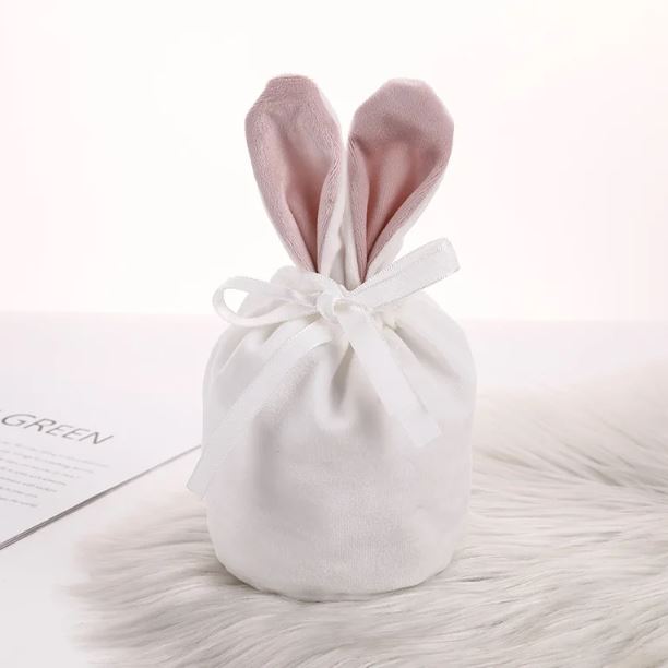 Mini Personalised Velveteen Easter Bunny Bag