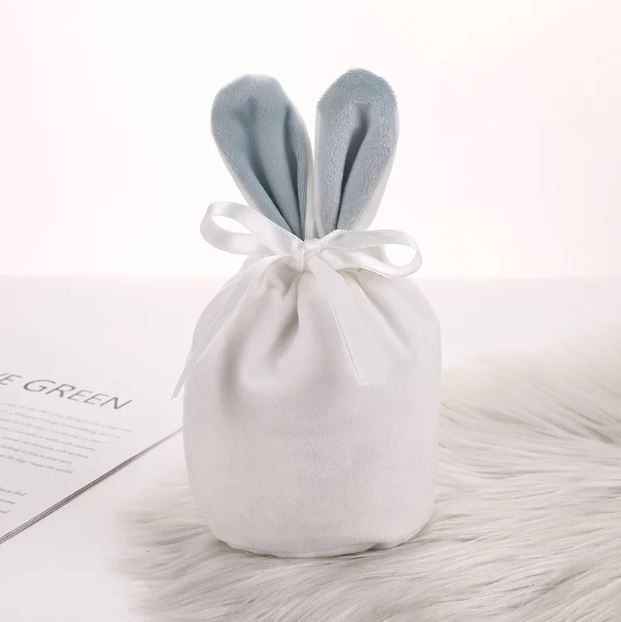 Mini Personalised Velveteen Easter Bunny Bag