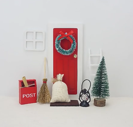 Red Elf Door Set