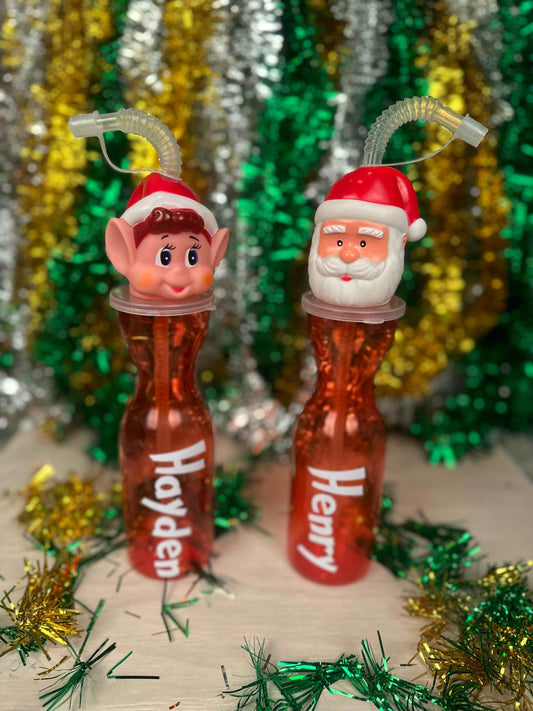 Personalised Christmas Sippy Cup - Available in Santa and Elf