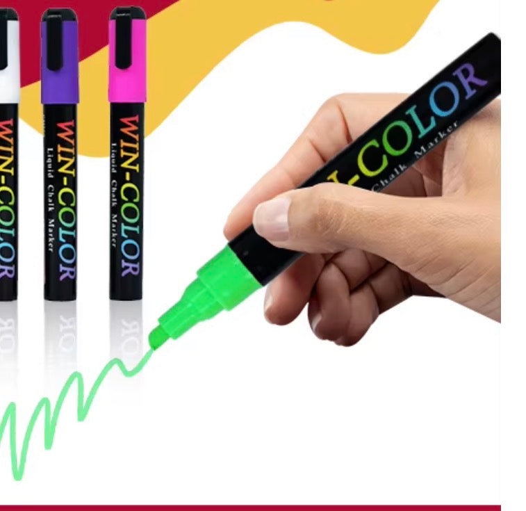 Liquid Chalk Pen - Available Red and Green