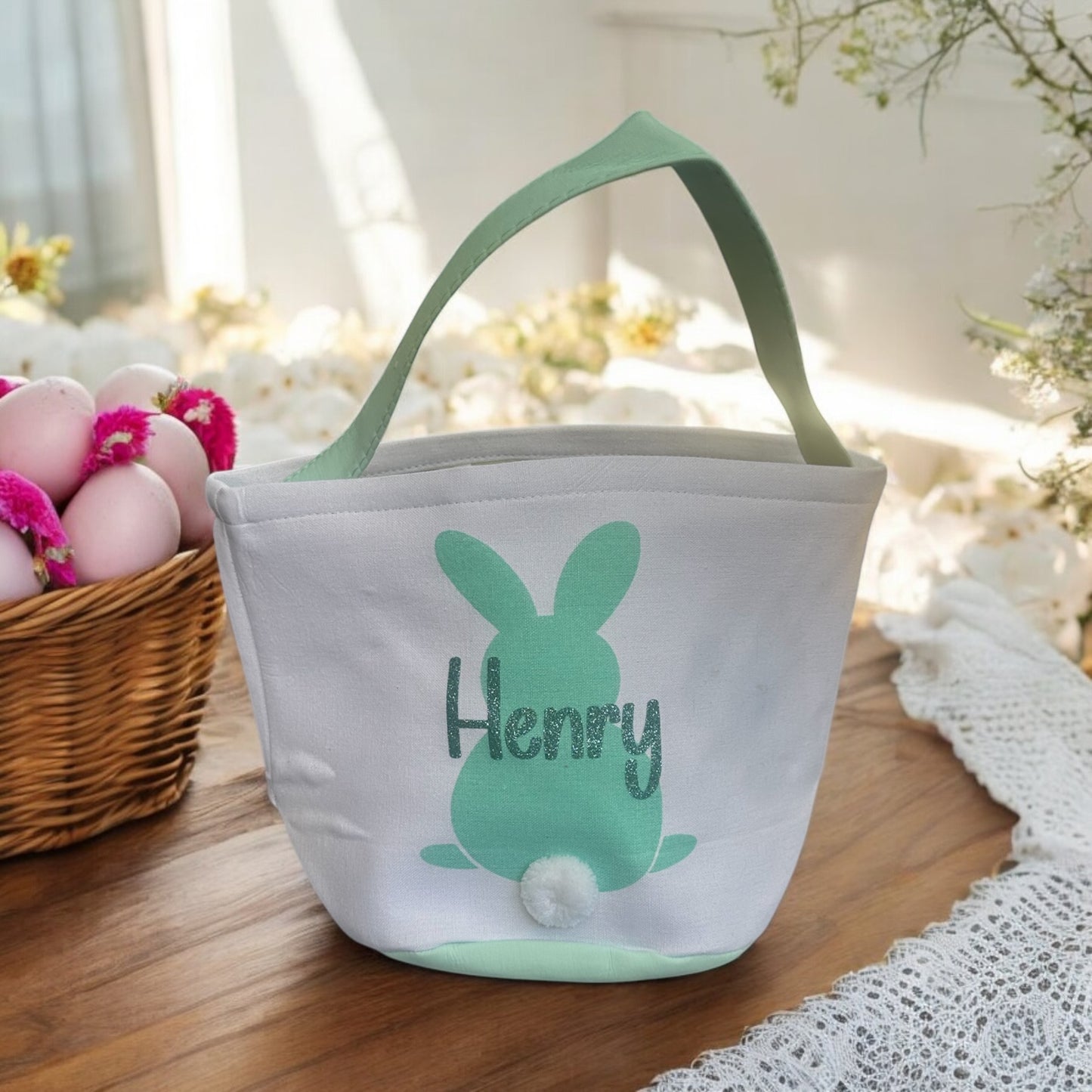 Fluffy Tail Easter Egg Hunter Bag