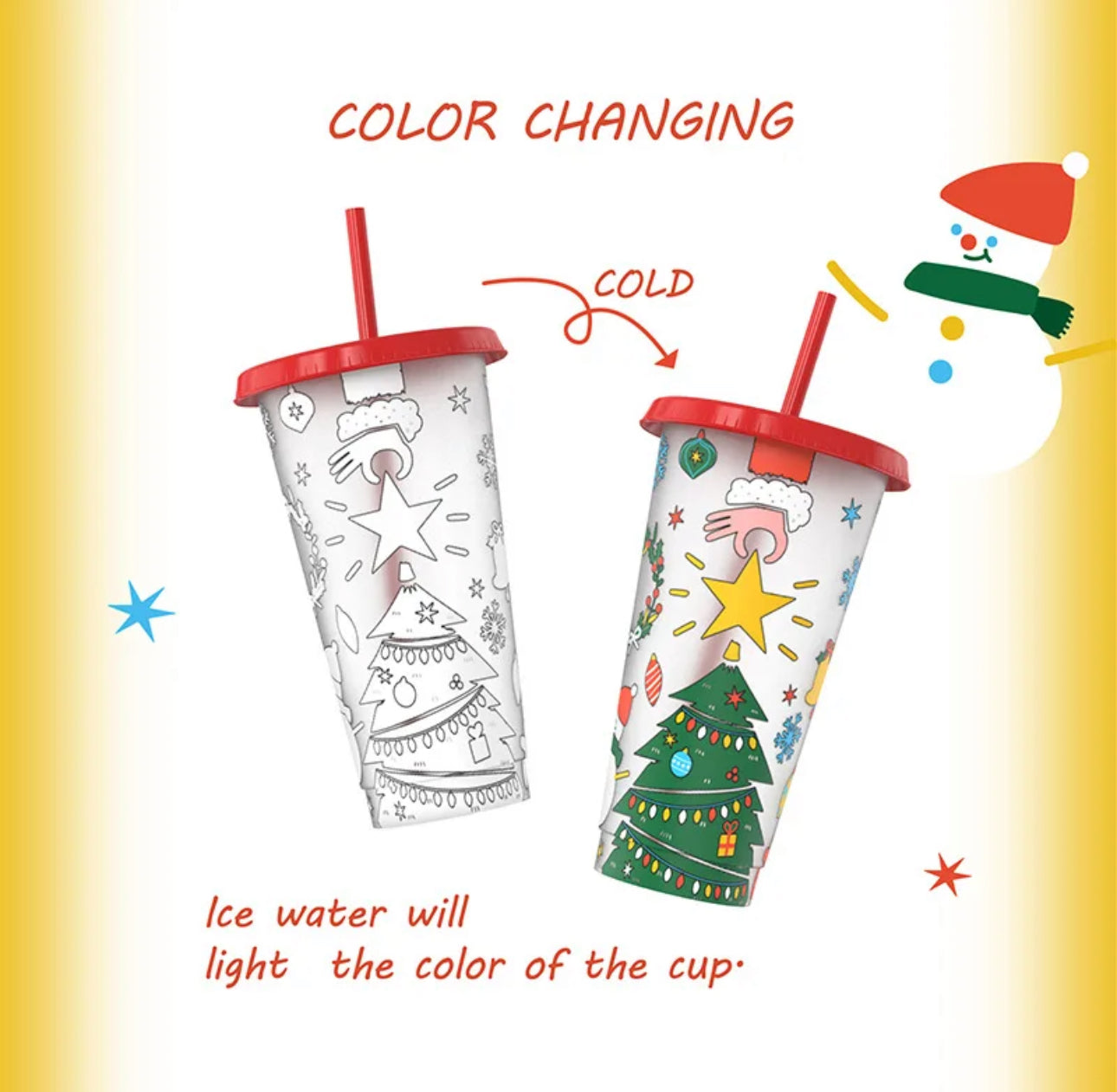 Christmas Tree Colour Change Christmas Tumbler