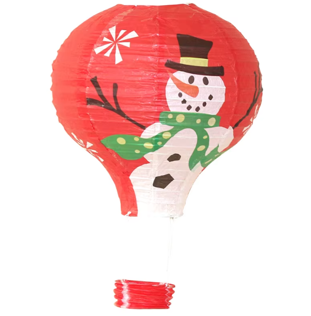 Christmas Hot Air Balloon Paper Lantern