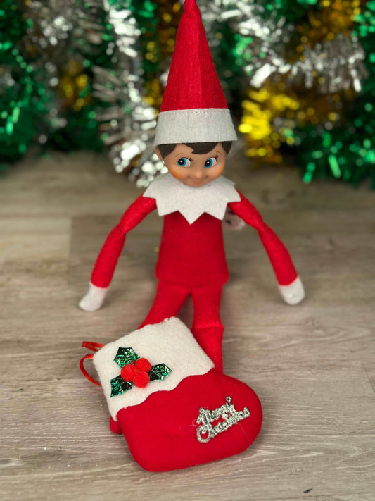 Mini Elf Christmas Stocking