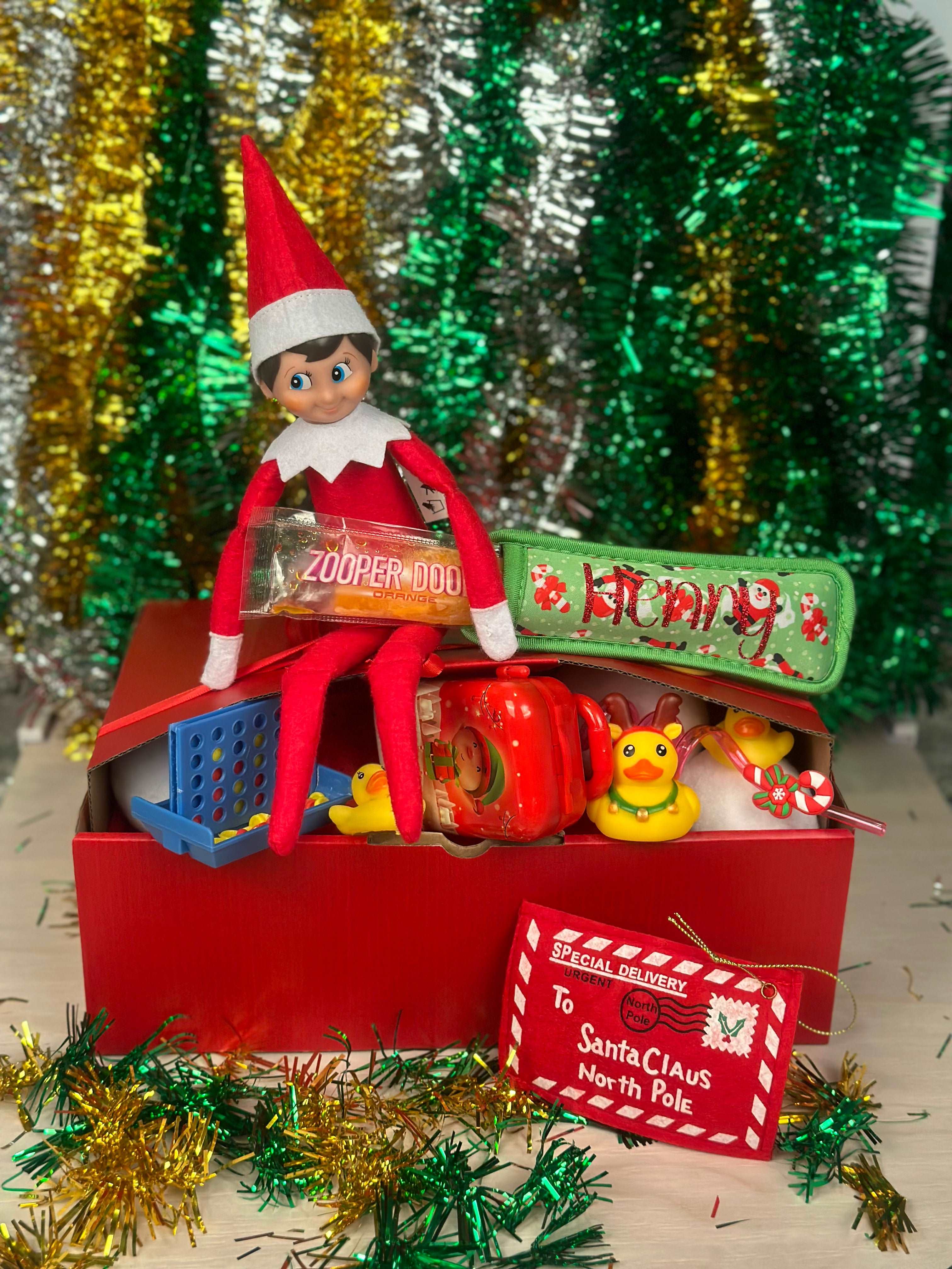 Elf Cardboard Box 12 & 24 Day Elf Box - For the Love of Elf