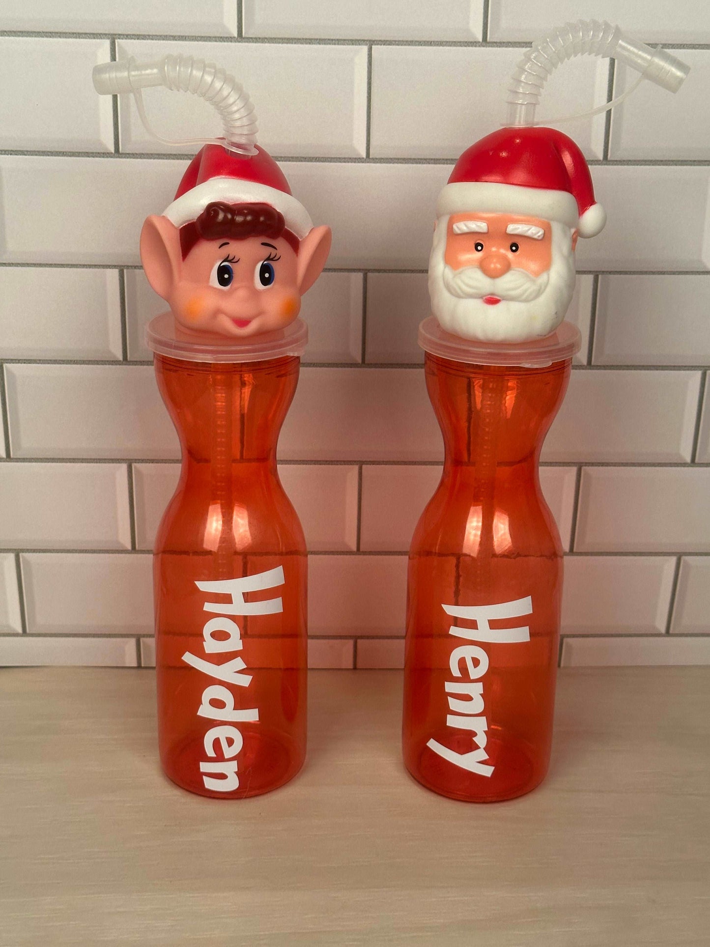 Personalised Christmas Sippy Cup - Available in Santa and Elf